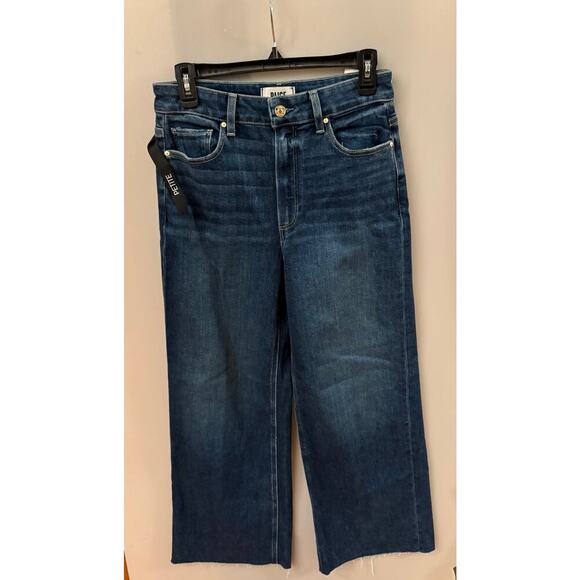 Paige Sasha Petite 30" Wide Leg Jean Sz 28 (New)$259 retail - Picture 2 of 7